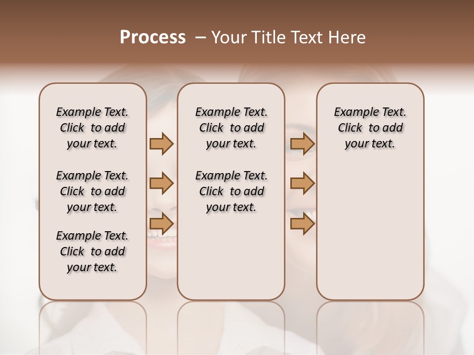Lady Mature House PowerPoint Template
