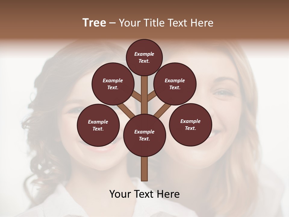 Lady Mature House PowerPoint Template