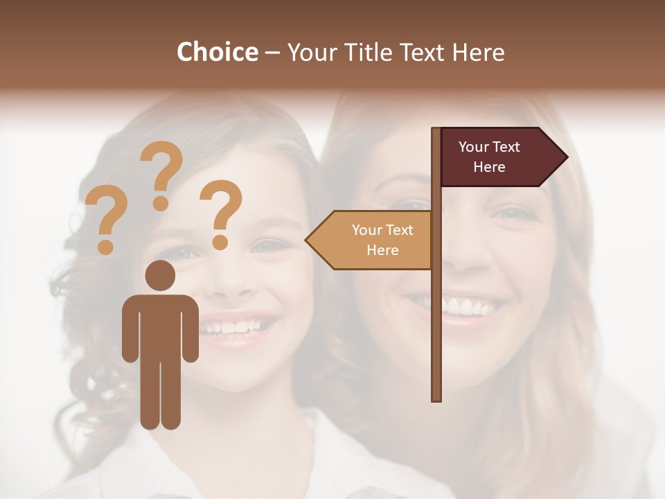 Lady Mature House PowerPoint Template