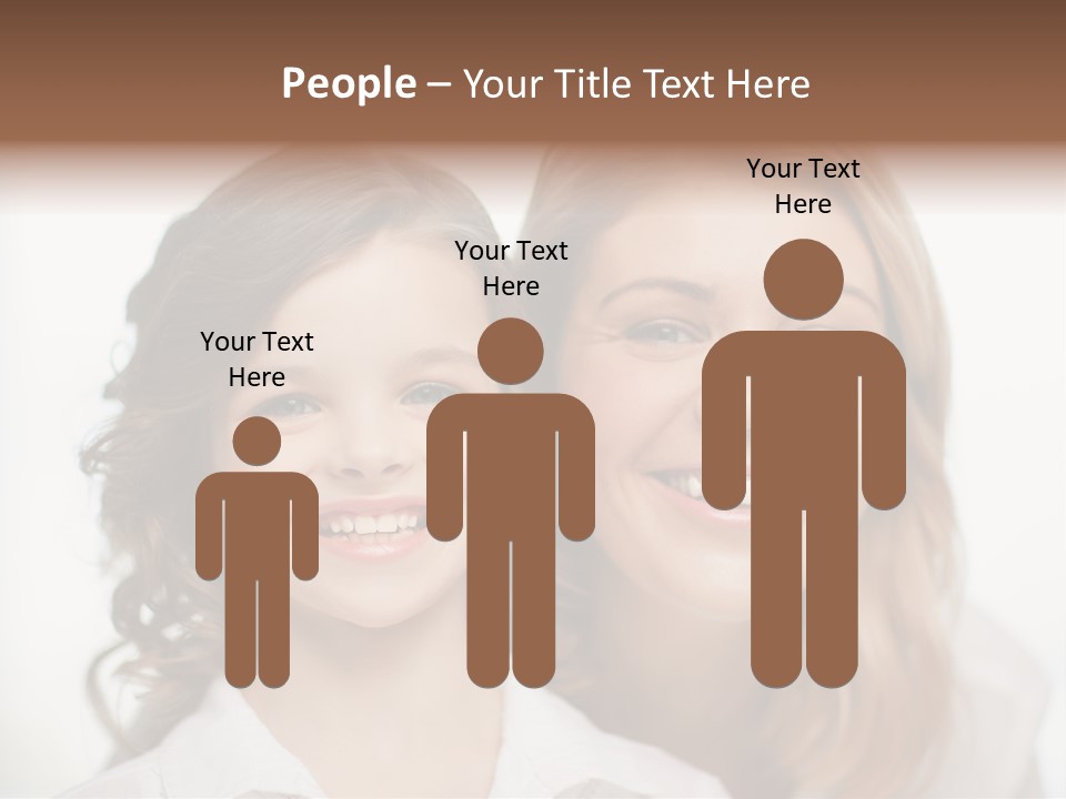 Lady Mature House PowerPoint Template