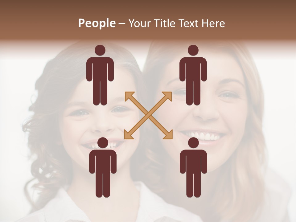 Lady Mature House PowerPoint Template