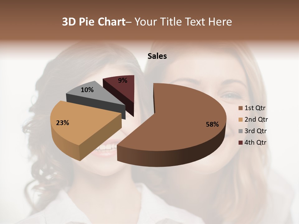 Lady Mature House PowerPoint Template