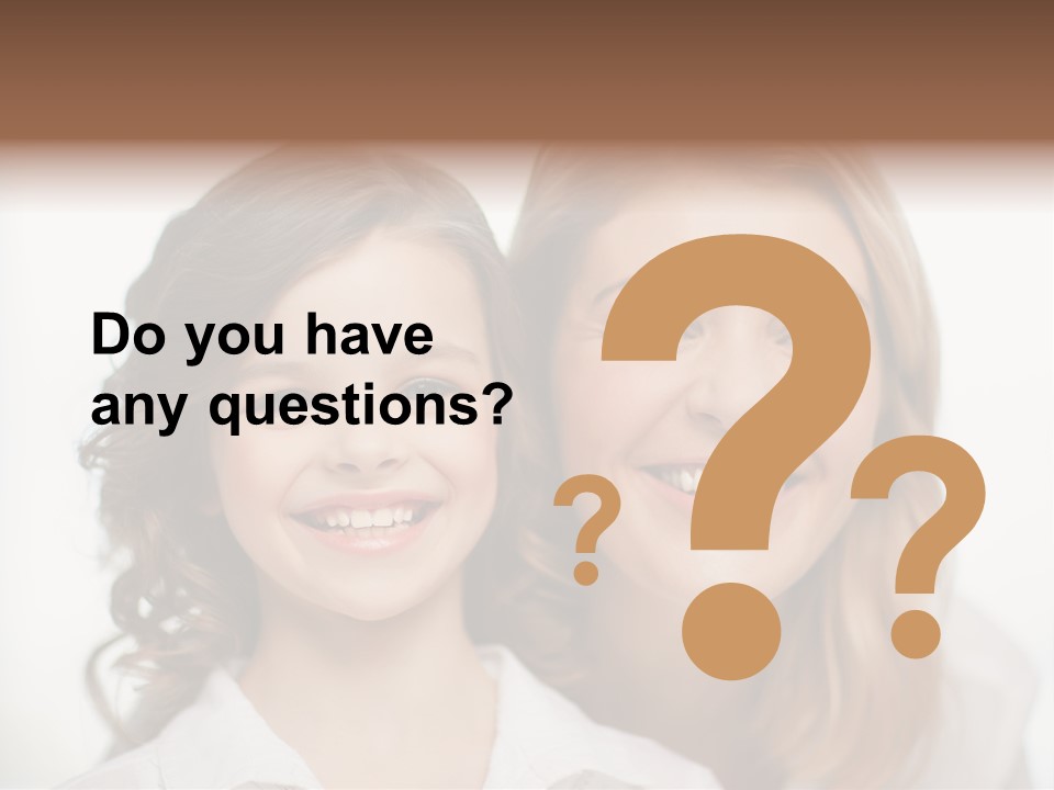 Lady Mature House PowerPoint Template