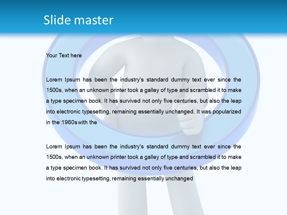 Dignity Boy Render PowerPoint Template