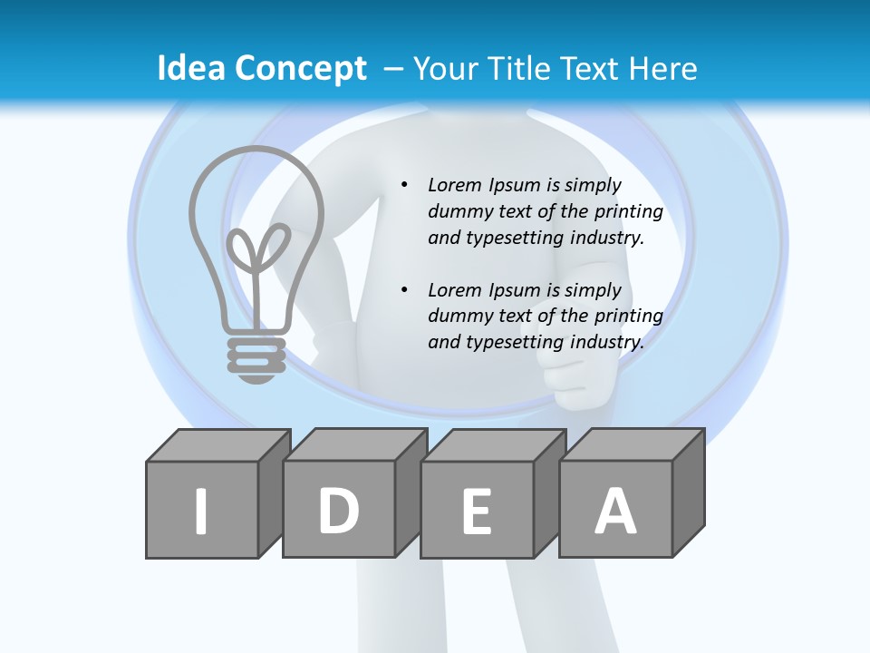 Dignity Boy Render PowerPoint Template