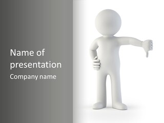 Guy Concept Abstract PowerPoint Template