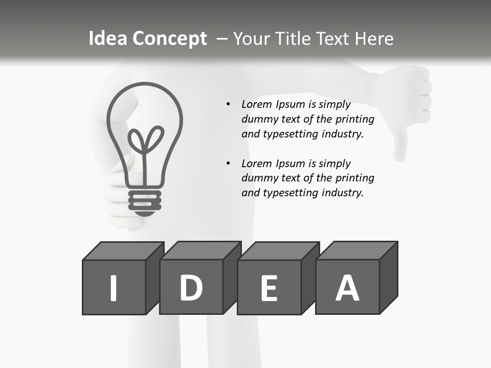 Guy Concept Abstract PowerPoint Template