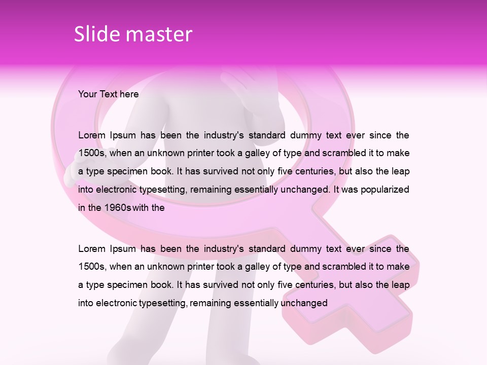 Plus Mother Character PowerPoint Template