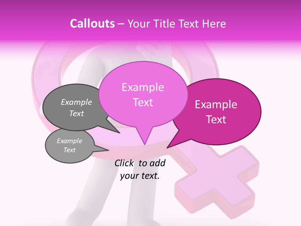 Plus Mother Character PowerPoint Template