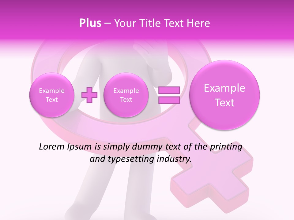 Plus Mother Character PowerPoint Template