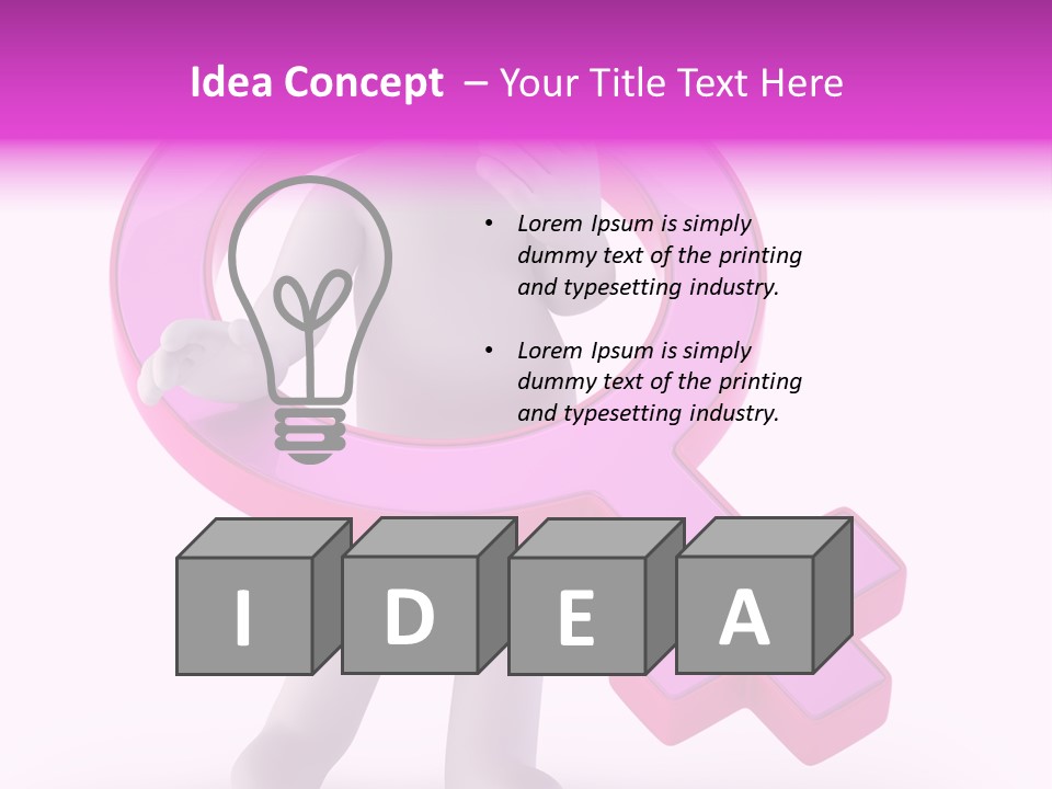 Plus Mother Character PowerPoint Template