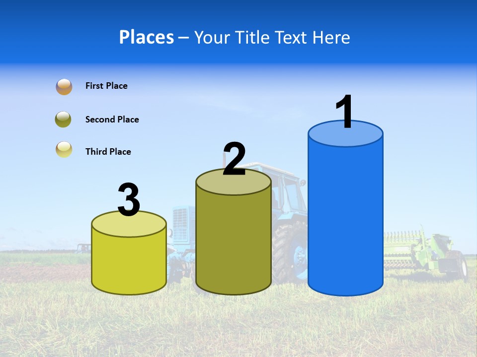 Wheel Rural Corn PowerPoint Template