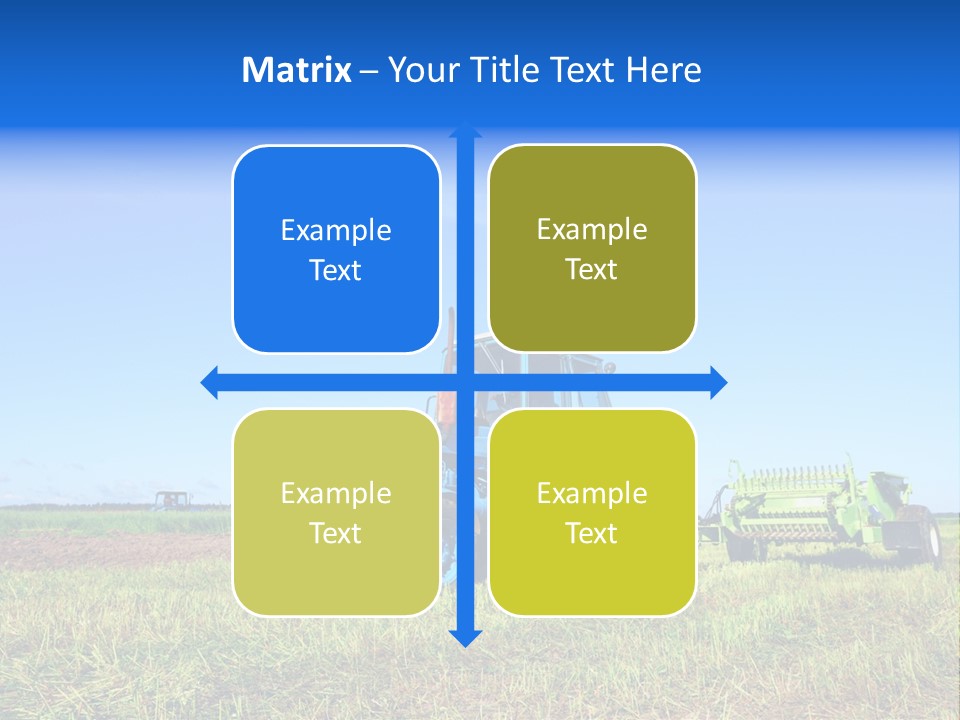 Wheel Rural Corn PowerPoint Template