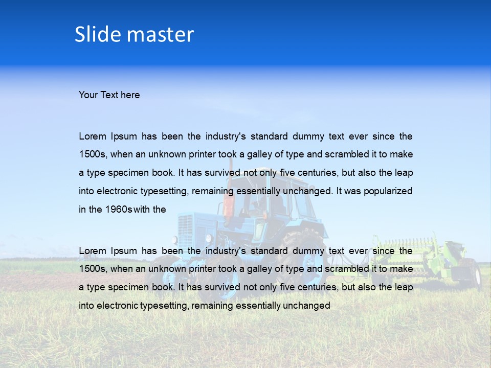 Wheel Rural Corn PowerPoint Template