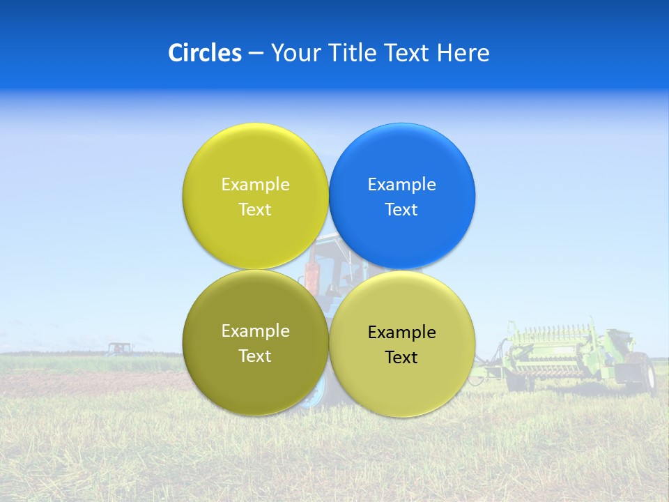 Wheel Rural Corn PowerPoint Template