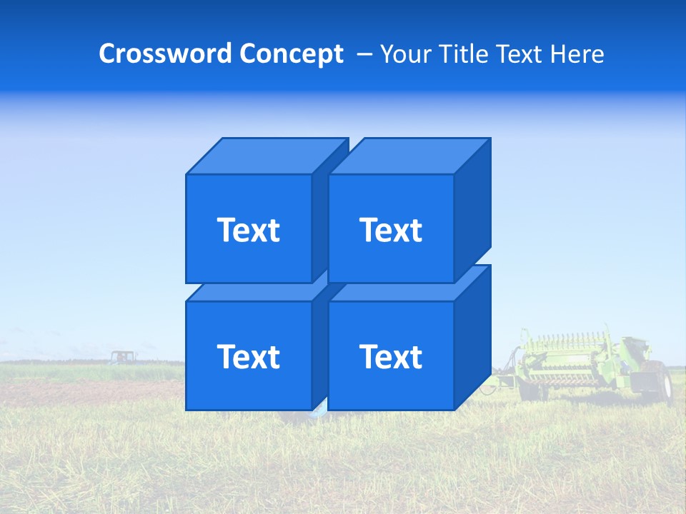 Wheel Rural Corn PowerPoint Template