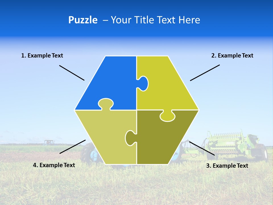 Wheel Rural Corn PowerPoint Template