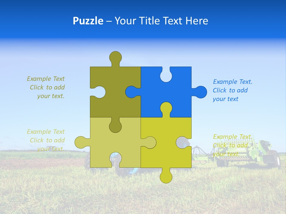 Wheel Rural Corn PowerPoint Template