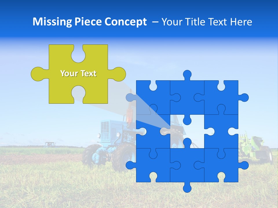 Wheel Rural Corn PowerPoint Template