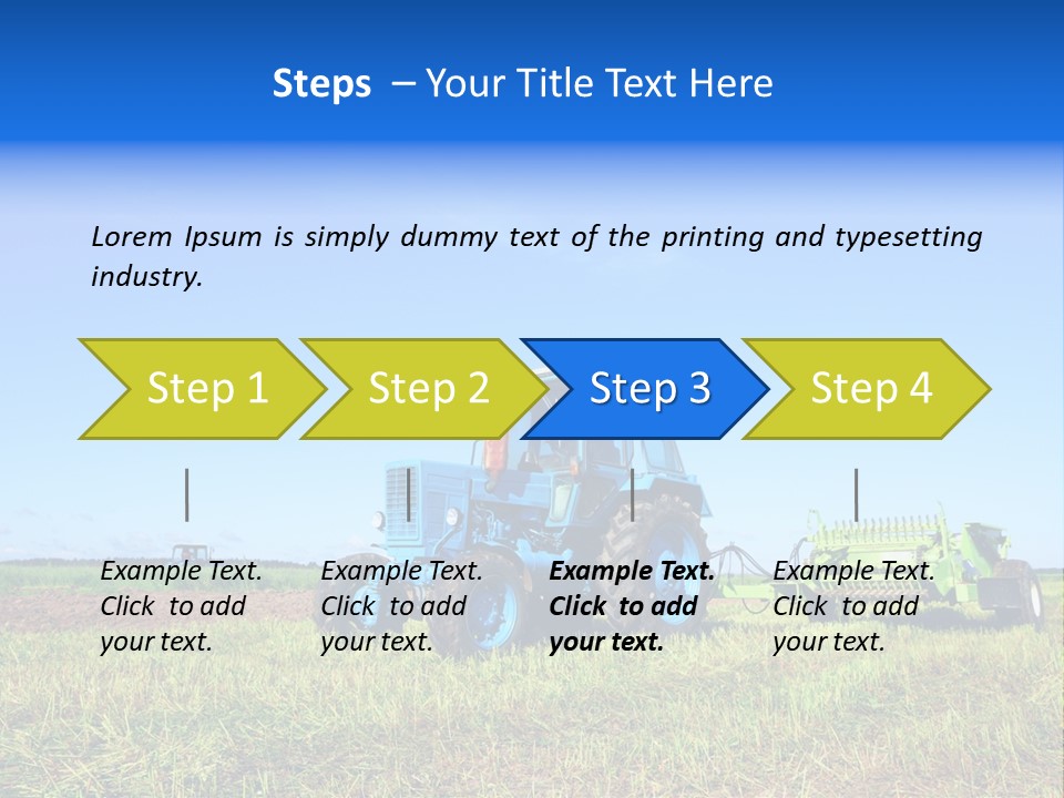 Wheel Rural Corn PowerPoint Template