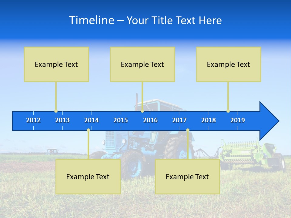 Wheel Rural Corn PowerPoint Template