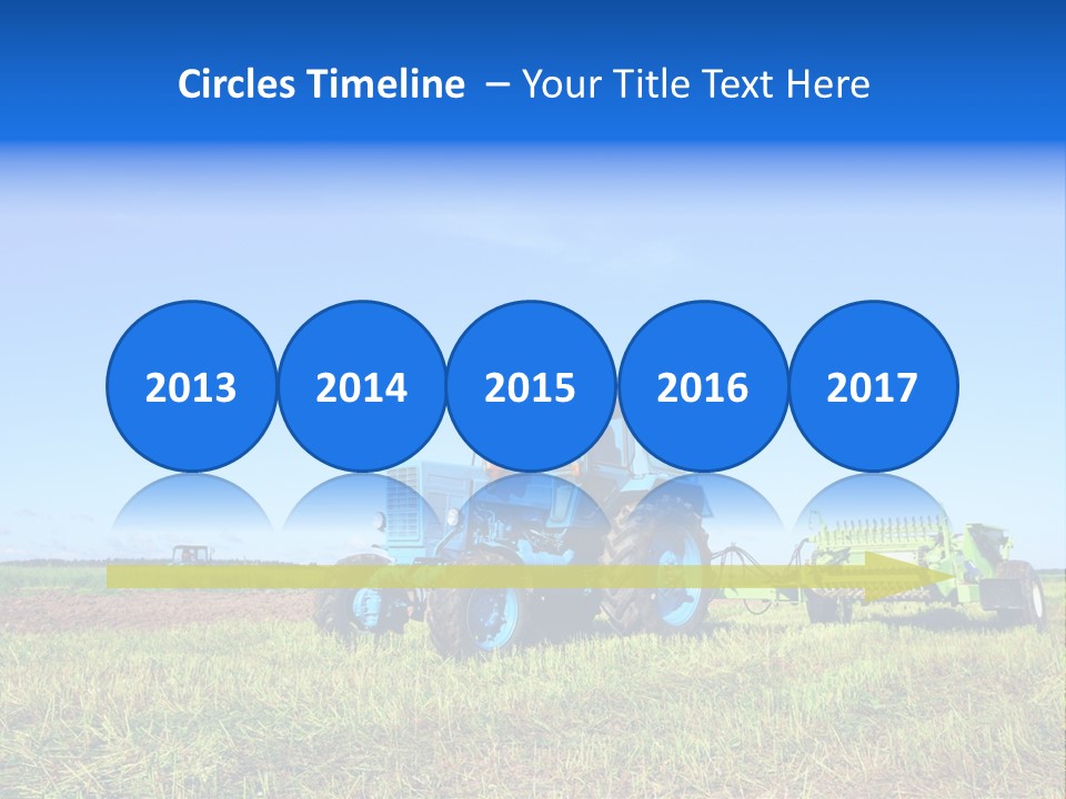 Wheel Rural Corn PowerPoint Template