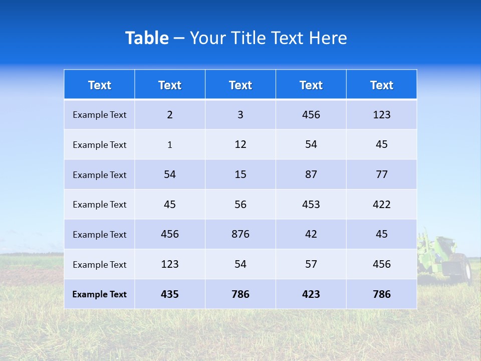 Wheel Rural Corn PowerPoint Template