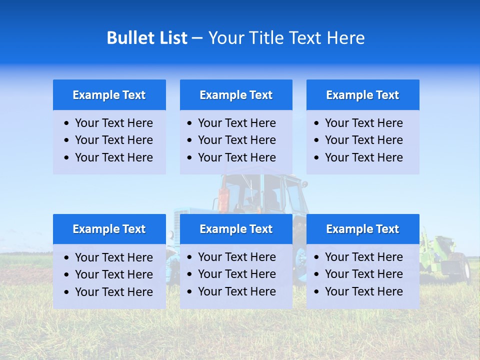 Wheel Rural Corn PowerPoint Template