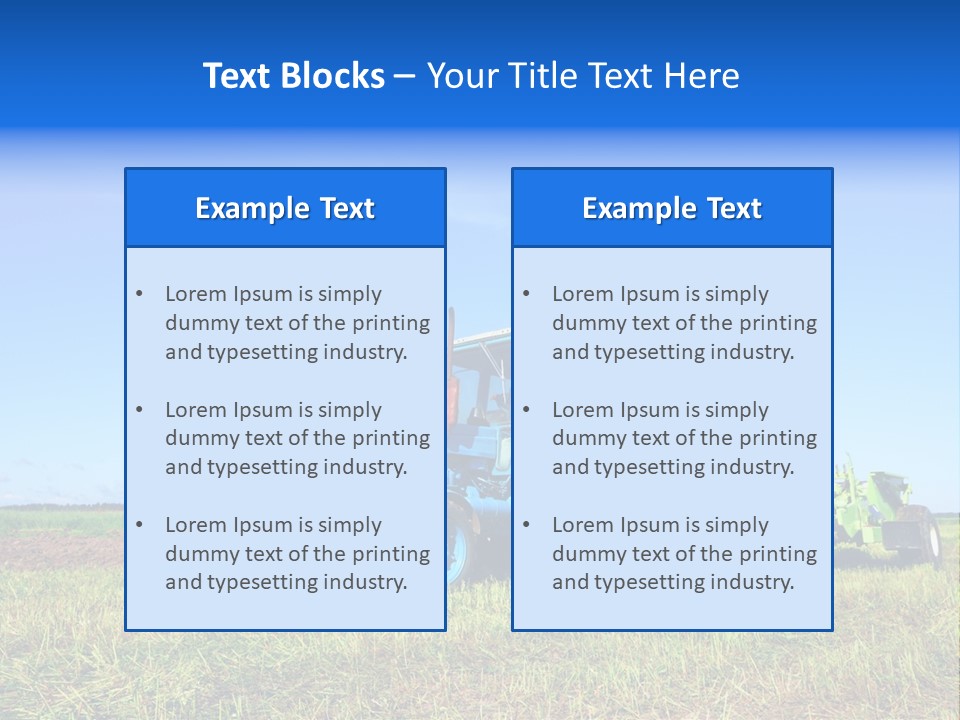 Wheel Rural Corn PowerPoint Template