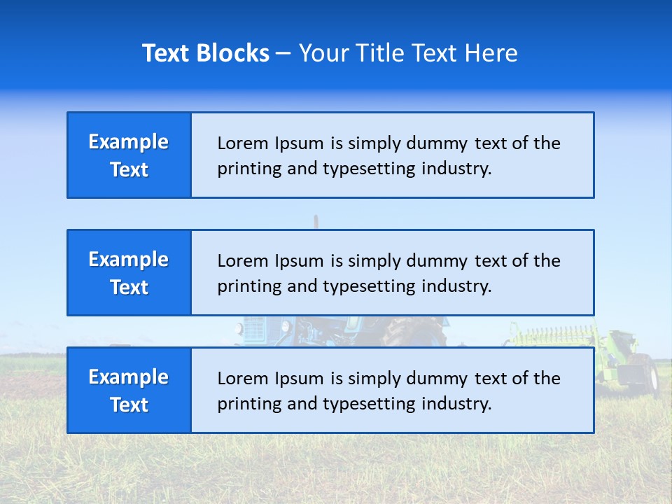 Wheel Rural Corn PowerPoint Template
