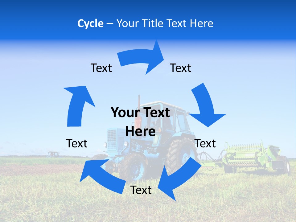 Wheel Rural Corn PowerPoint Template