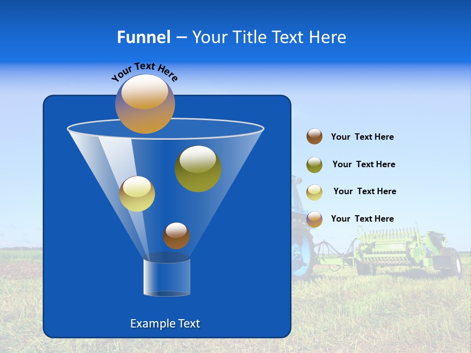 Wheel Rural Corn PowerPoint Template
