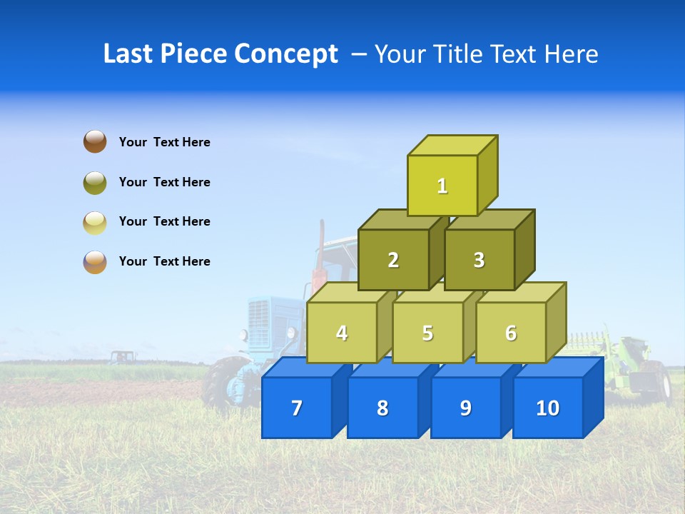 Wheel Rural Corn PowerPoint Template