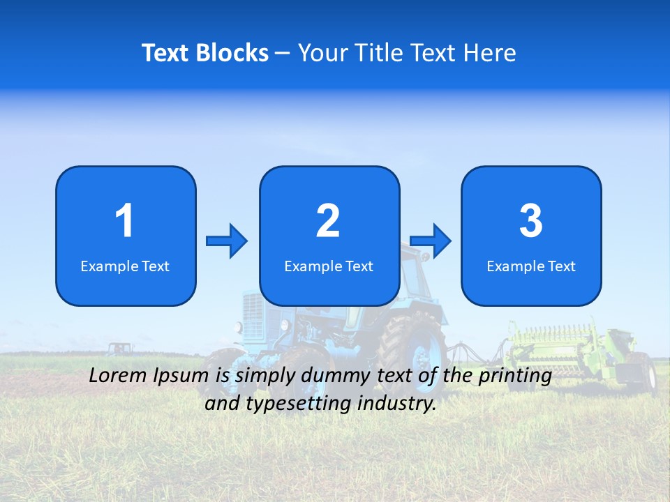 Wheel Rural Corn PowerPoint Template