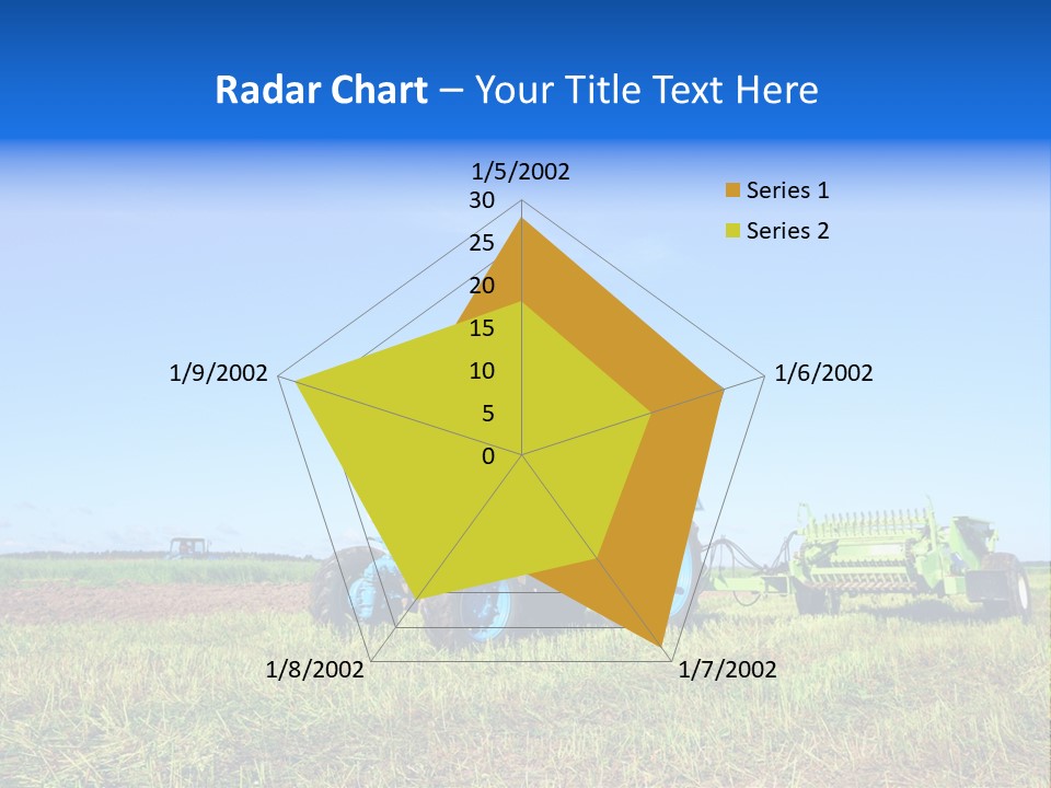 Wheel Rural Corn PowerPoint Template