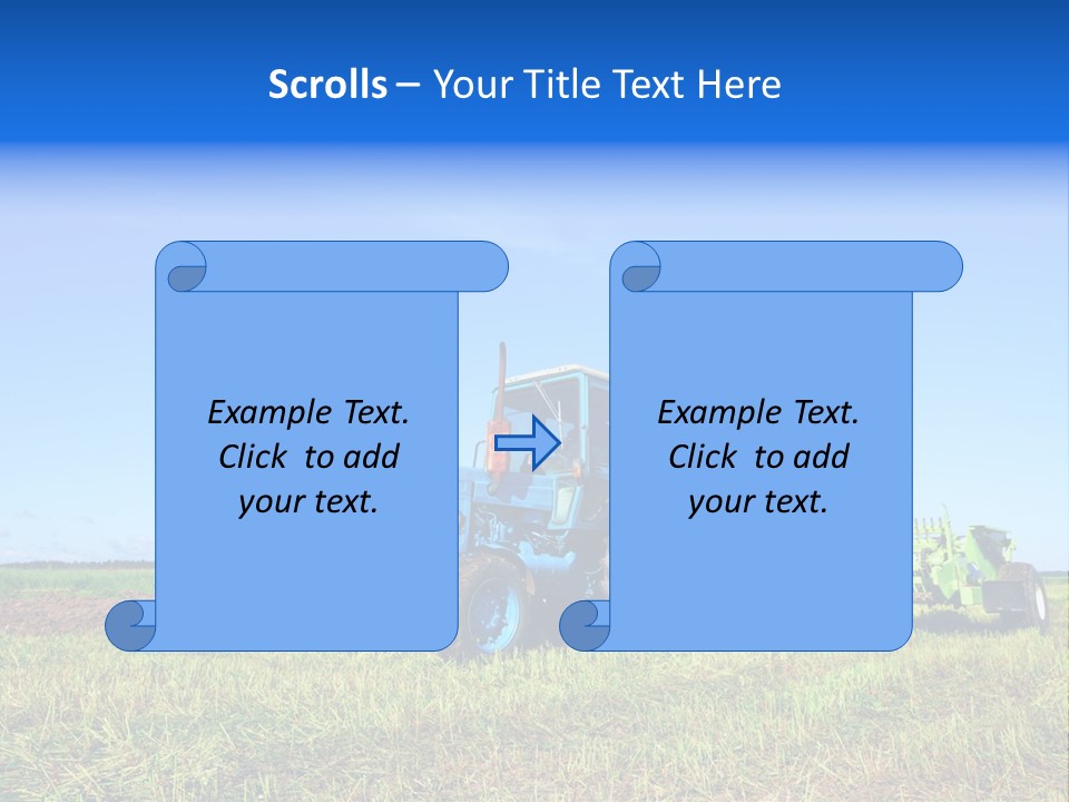 Wheel Rural Corn PowerPoint Template