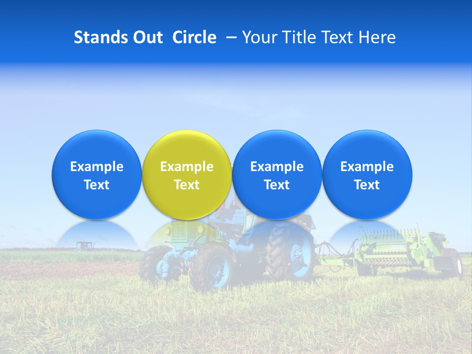 Wheel Rural Corn PowerPoint Template