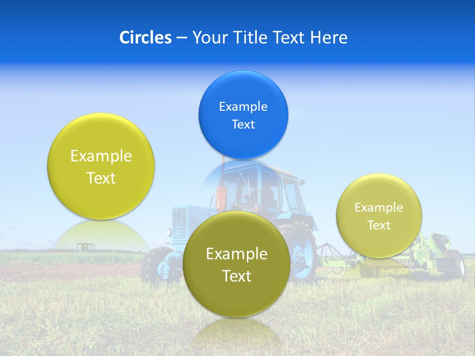 Wheel Rural Corn PowerPoint Template