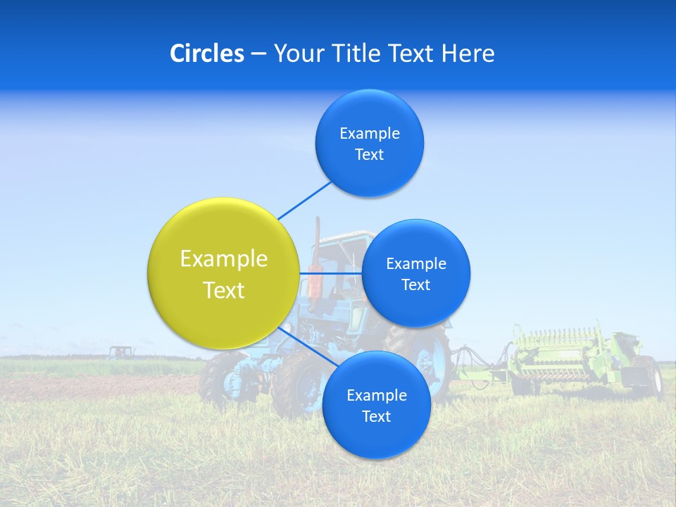 Wheel Rural Corn PowerPoint Template