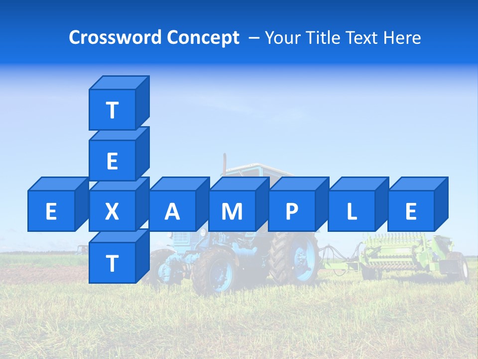 Wheel Rural Corn PowerPoint Template