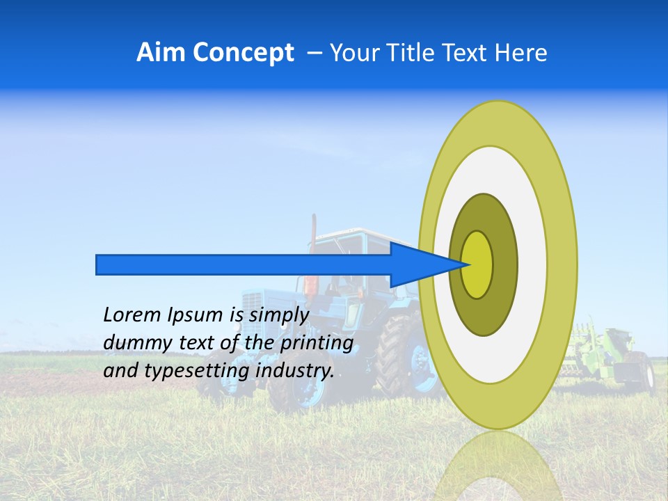 Wheel Rural Corn PowerPoint Template