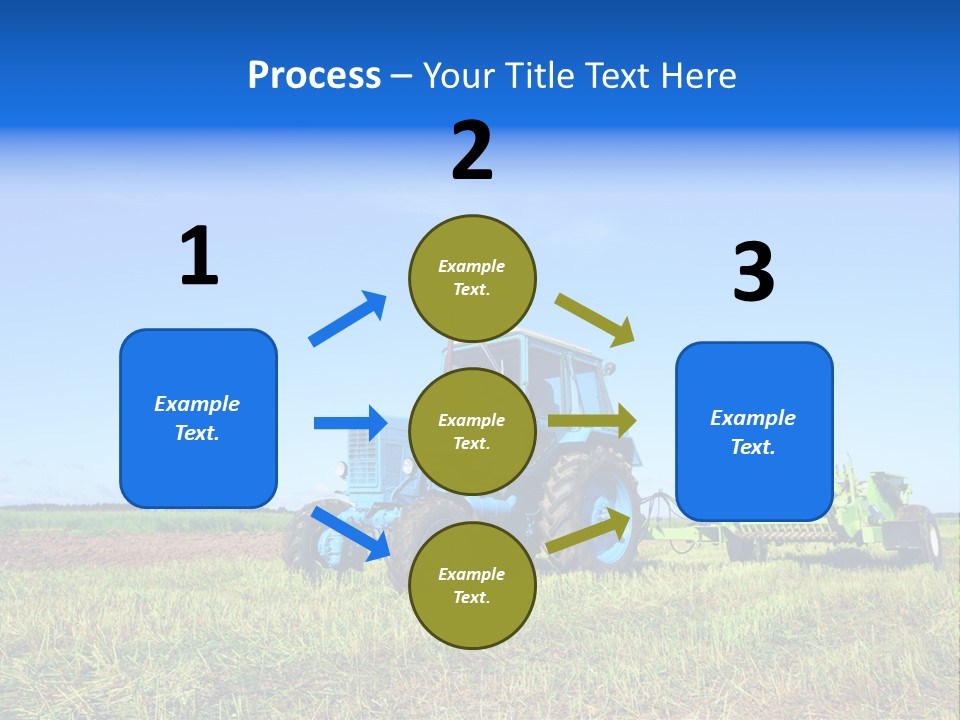 Wheel Rural Corn PowerPoint Template