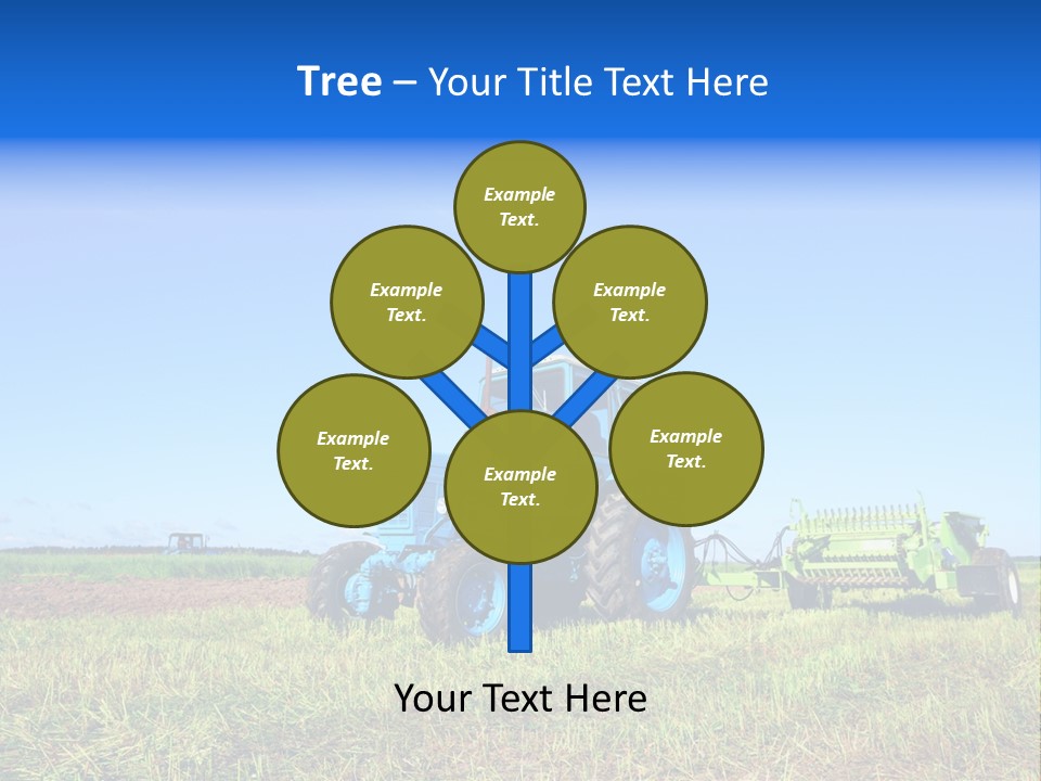 Wheel Rural Corn PowerPoint Template