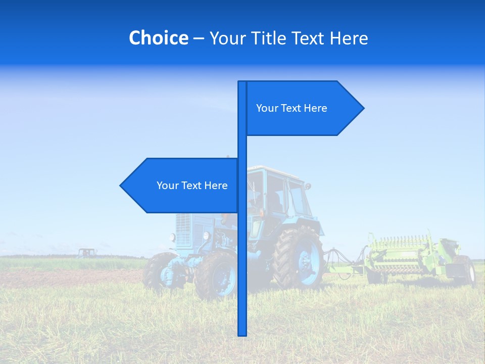Wheel Rural Corn PowerPoint Template