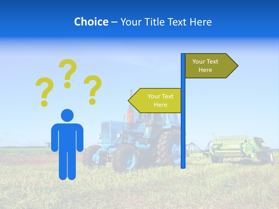 Wheel Rural Corn PowerPoint Template