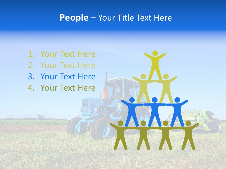 Wheel Rural Corn PowerPoint Template