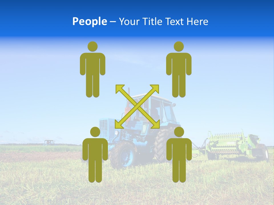 Wheel Rural Corn PowerPoint Template