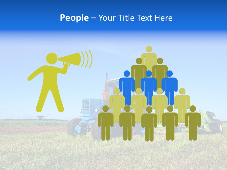 Wheel Rural Corn PowerPoint Template