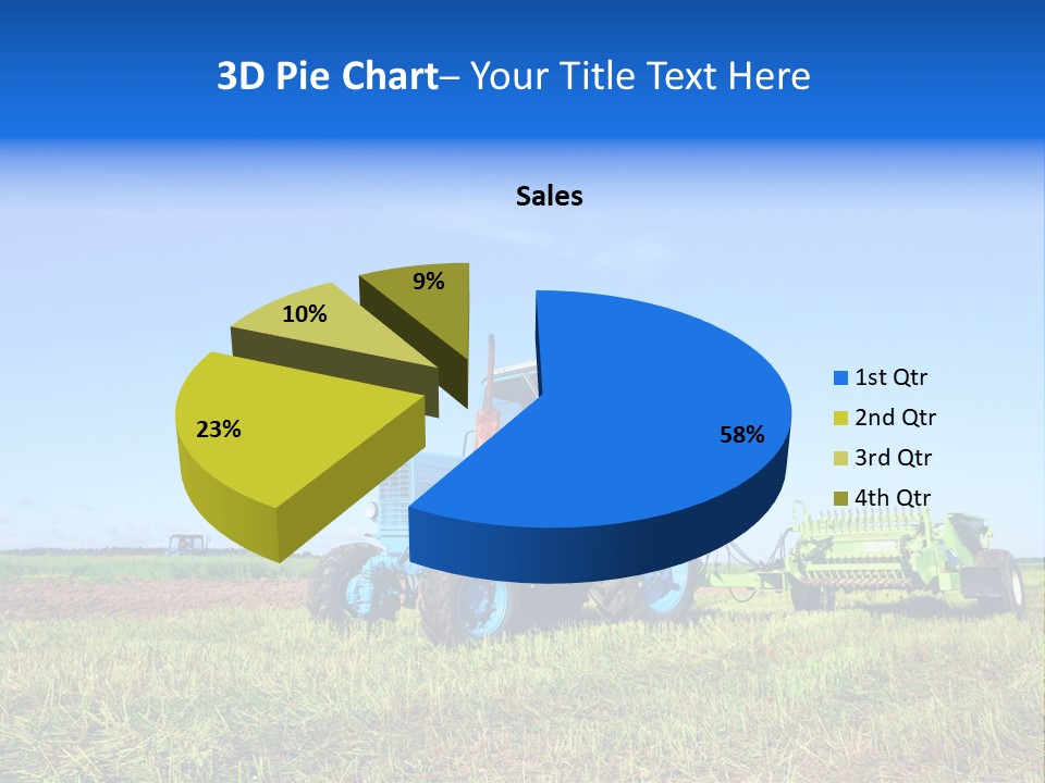 Wheel Rural Corn PowerPoint Template
