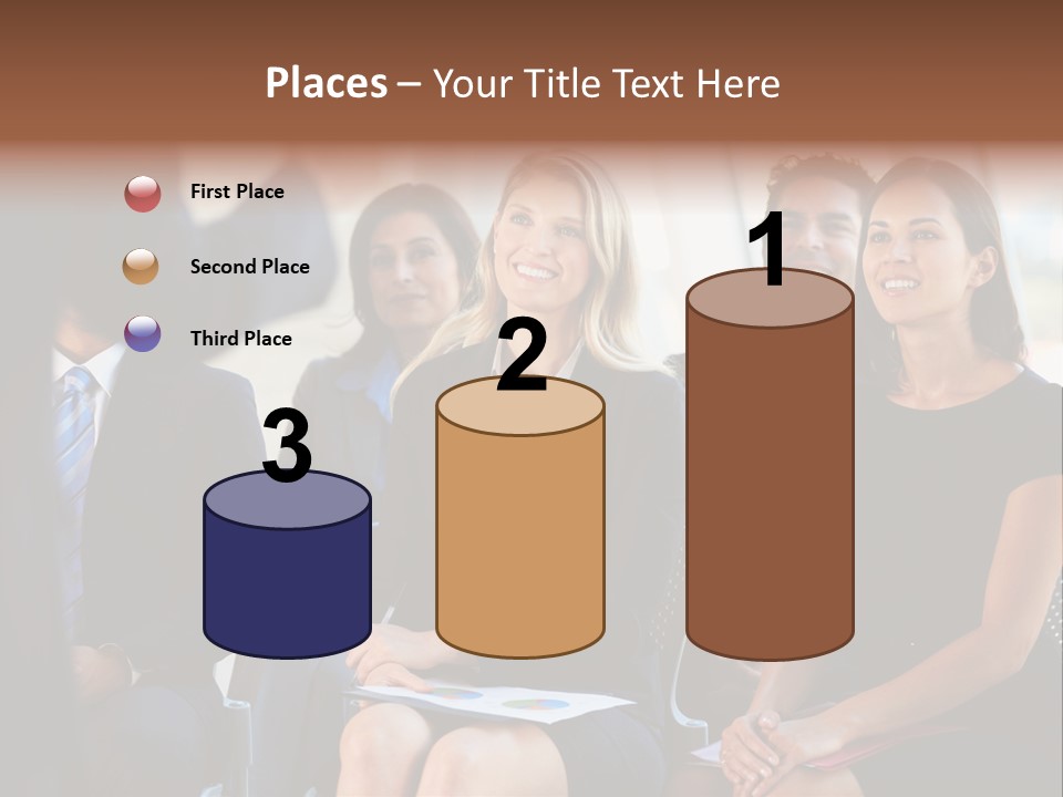 Business Person Name Badge Women PowerPoint Template